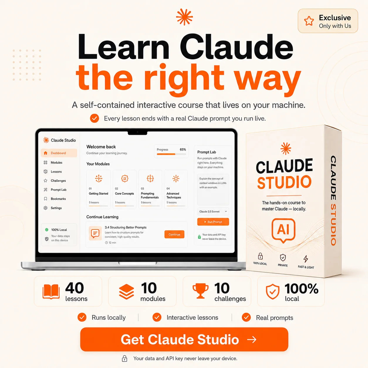 Better with Claude — Claude Studio 40-Lesson Course